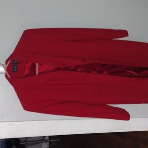 A red Hillard and Hanson Jacket
